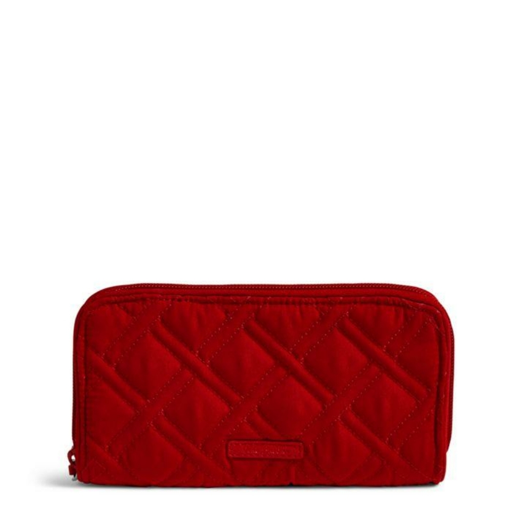 RFID Georgia Wallet - Microfiber Cardinal Red